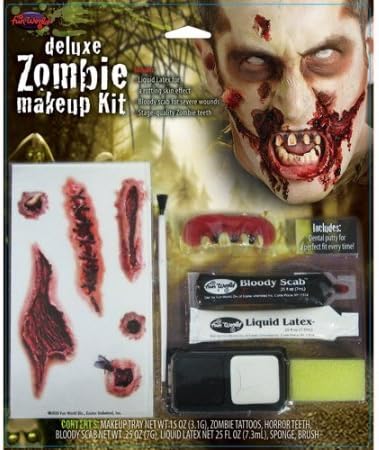 Generic Zombie Deluxe Kit Halloween Makeup Pack of 3
