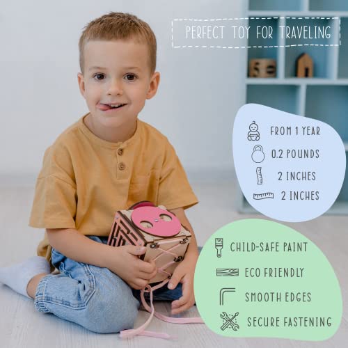 BrainUpToys Busy Activity Cube Travel Activities for Toddlers Kids