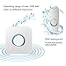 Wireless Door Chime, BITIWEND Door Alarm Sensor Door Open Window Alarm with 58 Chimes 5 Volume Level 600ft Range LED Indicator for Office/Home/Store When Entering