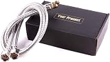 XIFIRY Pack of 2 Flexi Tap Connectors M10 x1/2 600mm Stainless Steel view 7