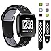 Lintelek Silicone Replacement Bands Compatible with Fitbit Versa, Friendly Wristband Breathable Soft Bands Washable Straps for 5.5-8.5 Inches, Quick Drying