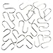 Flammi 20-Pack Mini S Shaped Hooks Hanging Hooks Chrome Plated for Jewelry Key Ring Dustpan Brush (1-3/4-Inch Long)