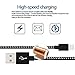 iPhone Charger, 3-Pack 6Ft Mingu, Nylon Braided Cord Lightning Cable to USB Charging Cable for iPhone 7 7 Plus 6s 6 5s 5c 5 SE, iPad Pro, Air, iPad mini 4 3 2, iPod Nano/Touch - Black &White