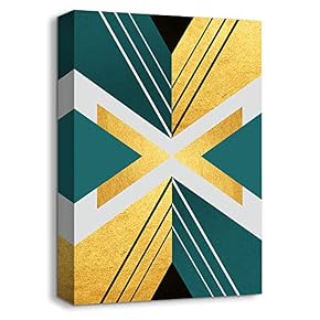 NWT Canvas Wall Art Abstract Geometric Free Life...