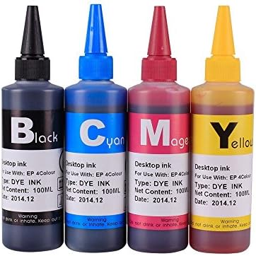 INKOA (TM) INK Refill Bottle SET 400ml for Stylus T060 C88+, Stylus CX7800, Stylus C88, Stylus CX4200, Stylus CX5800f, Stylus CX3800, Stylus C68, Stylus CX4800, Stylus CX3810