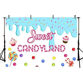 Amazon Com Mocsicka Candy Girl Birthday Backdrop 7x5ft Vinyl