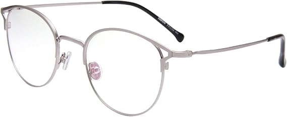 Amazon Jardin D Amour 伊達メガネ 男女兼用 オーバル おしゃれ ファション シンプル レトロ風 軽量 度なし ボストンフレーム Ja943 シルバー ファッション眼鏡 通販