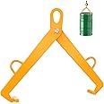 WowDIY Vertical Drum Clamp - Drum Lifter for 55 Gallon Steel and Plastic Drums - 1100 Lbs Capacity