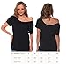 Awkwardstyles Mommin Ain't Easy Off Shoulder Tops T-shirt Black + Bookmark
