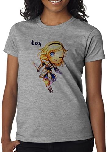 League of Legends Big Head Lux Women' s Shirt Custom Made T-shirt (XL)
