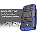 Circlemalls [Combo Holster] And Built-In Kickstand Case Hybird Shockproof Phone Cover And Stylus Pen Compatible For [ZTE Zmax 2] With [Premium Screen Protector]-Blue