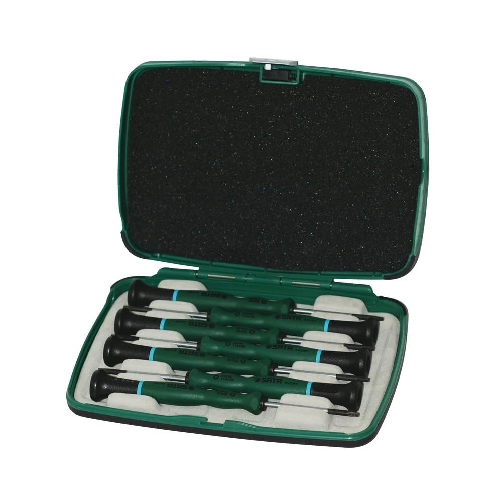 SATA ST09315SJ 7-Piece Precision Torx® Screwdriver Set, T5 - T15, in Storage Case