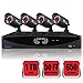 Night Owl Security F6-81-4624N 8 Channel Video System with 4x650 TVL Bullet Cameras (Black)