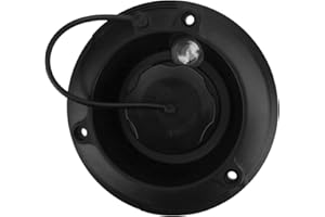 NOOTO RV Round Fresh Water Gravity Fill Hatch Inlet for RV Water Inlet Replacement, RV Water Fill Hatch, Camper Water Inlet Hatch, Trailer Water Fill Hatch Inlet - Black