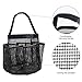 Mesh Shower Caddy - Quick Dry 8 Pockets Mesh Portable Shower Tote Bag with Handle for College, Dorms, School, Sport, Gym, Camp (Black)