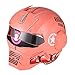 OSNICH Japanese Anime Full Face Motorcycle Helmet Street Bike Dirt Bike ATV Model 610 (Adult and Youth Sizes, DOT Certified) Salmon