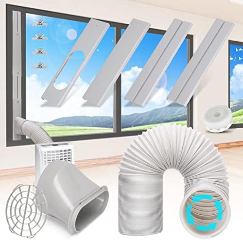 Kerykwan Portable Air Conditioner Window Door Kit with