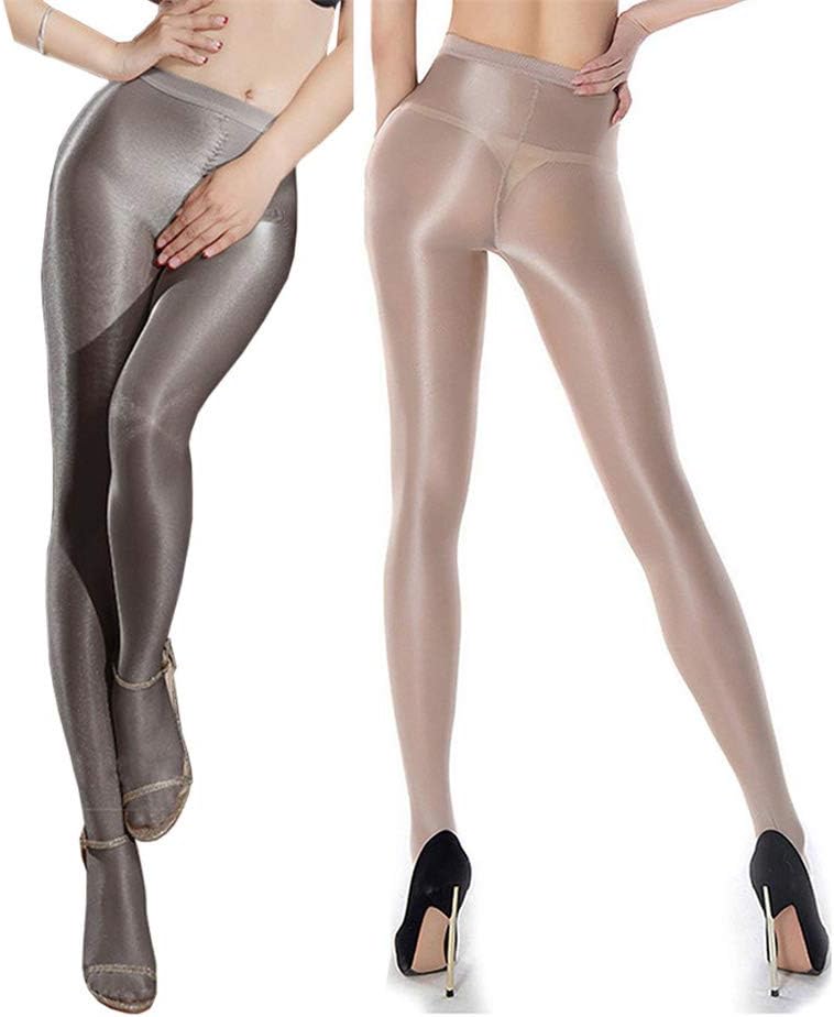 2 Pairs Shaping Ballet Oil Socks Shiny Silk Stockings Pantyhose Dance Tights