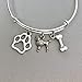 Poodle Jewelry for Women, Dog Mom gifts Bracelet paw print bone