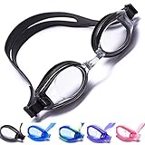 Aguaphile Clear Lens Swim Goggles Soft and Comfortable - Anti-Fog UV Protection - Best Clear Lens Swimming Goggles - Compare to Speedo, Aqua Sphere, or Ispeed - Adult, Men or Women - Premium Quality