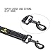 Dog Leash Bungee Double Handle,Shock Absorbing Reflective Elastic Bungee Lead Soft Double Padded 2 Handles for Traffic Safety Control Training, Perfect for Medium to Large Dogs