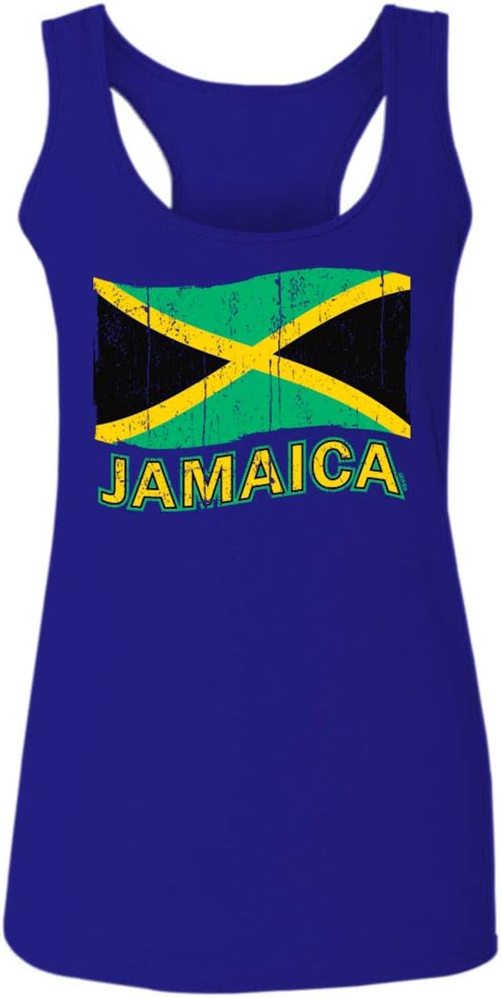 Jamaica Tee Jamaican National Country Flag Tee Carribean Women's Tank Top Racerback