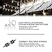 Enbrighten Classic Warm White String Lights, 48ft White Cord, 24 Shatterproof Acrylic Bulbs, Weatherproof, Outdoor String Lights, 35608