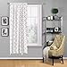 Regal Home Collections Shabby Lattice Tie Up, Window Curtains-Assorted Colors, (Gray)