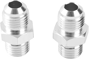 Transmission Fitting Pair Transmission Cooler Adapter Fittings ‑6AN to 1/4in NPSM 316‑3000833 for GM TH350 TH400 4L60E 4L70E 