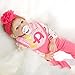 SanyDoll Reborn Baby Doll Vinyl Newborn Baby 22inch 55cm Lovely Lifelike Cute Baby Boy Toy Peach red Set Doll