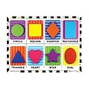 Melissa and Doug 3730 Shapes Wooden Chunky Puzzle, 8 Pieces