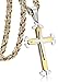 Jstyle Jewelry Stainless Steel Mens Cross Pendant Necklace Byzantine Chain Necklace for Boys 5mm 30 Inch