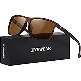 KWHZXGYY Sunglasses Men Polarized Sunglasses for Mens and Womens,Black Retro Sun Glasses Driving Fishing UV Protection