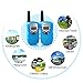 ALANGDUO Walkie Talkie for Kids, 22 Channel LCD Display Mini Kids Walkie Talkies 2 Way Radio Toys for Kids Children, 2Pack (Blue)