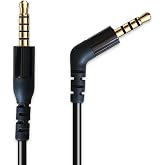 MJKOR TPE Audio Cable for SteelSeries Arctis Nova 7 / Pro Headset | Black , TPE 3.5mm 5 pole to 4 pole jack Cable for SteelSeries Arctis Nova 7 / Pro Headset