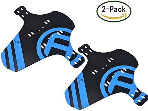 Right Options Mountian Bike Fender, Adjustable MTB Mudguard Bicycle Front and Rear Compatible Easy to Assemble by (Blue 2pcs)