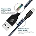 Aonsen Lightning Cable 3Pack 3FT 6FT 10FT Nylon Braided Certified iPhone Cable USB Cord Charging Charger for Apple iPhone 8,X,7, 7 Plus, 6, 6s, 6+, 5, 5c, 5s, SE, iPad, iPod Nano, iPod Touch Black