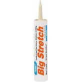 Sashco 10002 10.5oz Big Stretch Acrylic Latex High Performance Caulking Sealant, 10.5 oz Cartridge, Almond