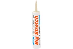 Sashco 10002 10.5oz Big Stretch Acrylic Latex High Performance Caulking Sealant, 10.5 oz Cartridge, Almond
