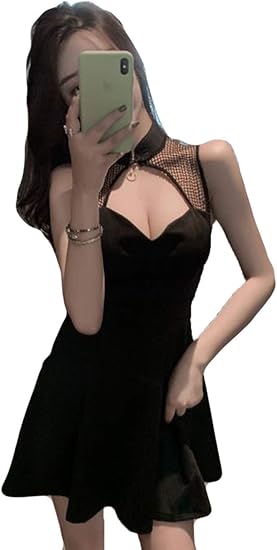 Amazon Debangniレディース ワンピース 夏服 半袖 レディース ボディコン Vネック セクシー ワンピース チュニック Aライン ワンピース スリム ミニワンピース カジュアル デート お出かけ ワンピース チュニック 通販