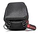Qladcase for AirPods Hard Carrying Case, Compact Earbuds Holder MP3 Bluetooth iPod Earphones Earbuds Apple Headphones, Zipper Enclosure Perfect for Accessories (Black/Red NO Internal NET)