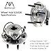 MAYASAF 515036 [4WD ONLY] Front Wheel Hub Bearing Assembly 6 Lugs w/ABS Fit 2002-06 Chevrolet Silverado(Suburban/Avalanche) 1500 Tahoe GMC Sierra Savana 02-06 Cadillac Escalade
