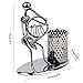 Pen Container Holder Pencil Cup Iron Art Music Figure~Home Office Desk Decor Gift Perfect Father Gift(C77 French horn)