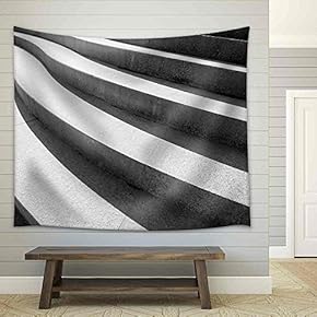 Architectural Design of Stairs - Fabric Wall Tapestry Home Decor - 51x60 inches