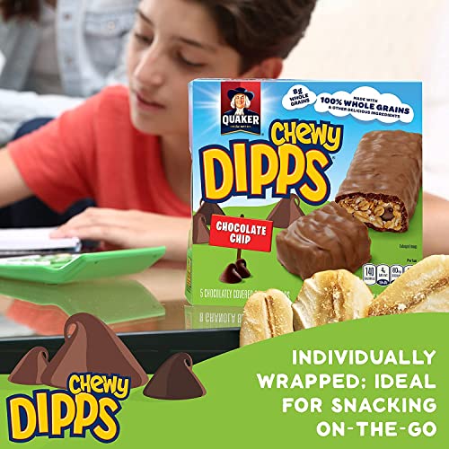 QUAKER CHEWY DIPPS CHOCOLATE CHIP 24CT