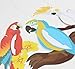 paper jazz Tropical Birds Honeycomb Summer Hawaiian Party Decorations with Colorful Hanging Bird Parrot Honeycomb for Tropical Tiki Bar Luau Rainforest Party Decorations