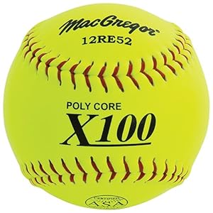 MacGregor X52RE ASA Slow Pitch Composite Softball, 12-inch – One Dozen