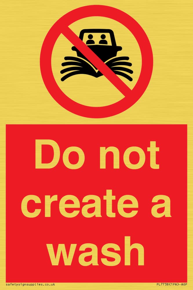 Do not create a wash Sign - 100x150mm - A6P