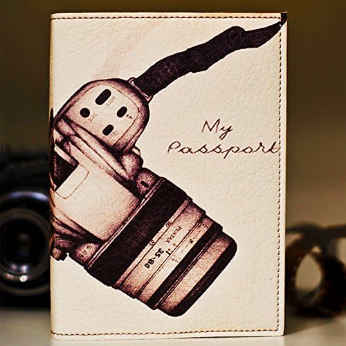 Passport Cover Designer - Passport Cover for Women - Passport Case Designer - Family Passport Case - Retro Photocamera