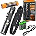 FENIX UC35 V2.0 2018 upgrade USB Rechargeable 1000 Lumen CREE LED Flashlight, 3500mAh rechargeable battery, USB charging cable with 2 X EdisonBright CR123A back-up batteries bundle